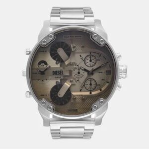 Diesel Mr Daddy 2.0 Silver Multi-Dial Chronograph Watch DZ7482